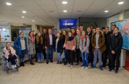 Students of mathematics and nature sciences faculty visited Kaunas FEZ and one of the companies residing there –  UAB ‘‘Elinta‘‘