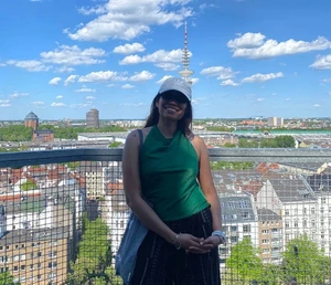 Maria Rosa, KTU student from Venezuela in her internship in Hamburg
