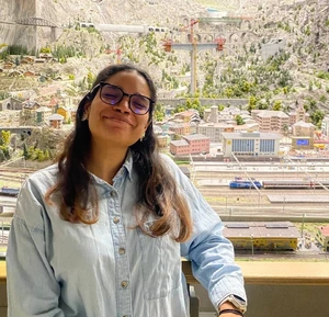 Maria Rosa, KTU student from Venezuela in her internship in Hamburg