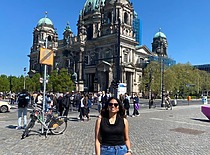 Maria Rosa, KTU student from Venezuela in her internship in Hamburg