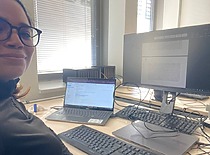 Maria Rosa, KTU student from Venezuela in her internship in Hamburg
