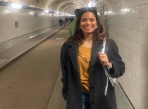 Maria Rosa, KTU student from Venezuela in her internship in Hamburg