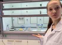 Jacqueline at laboratory